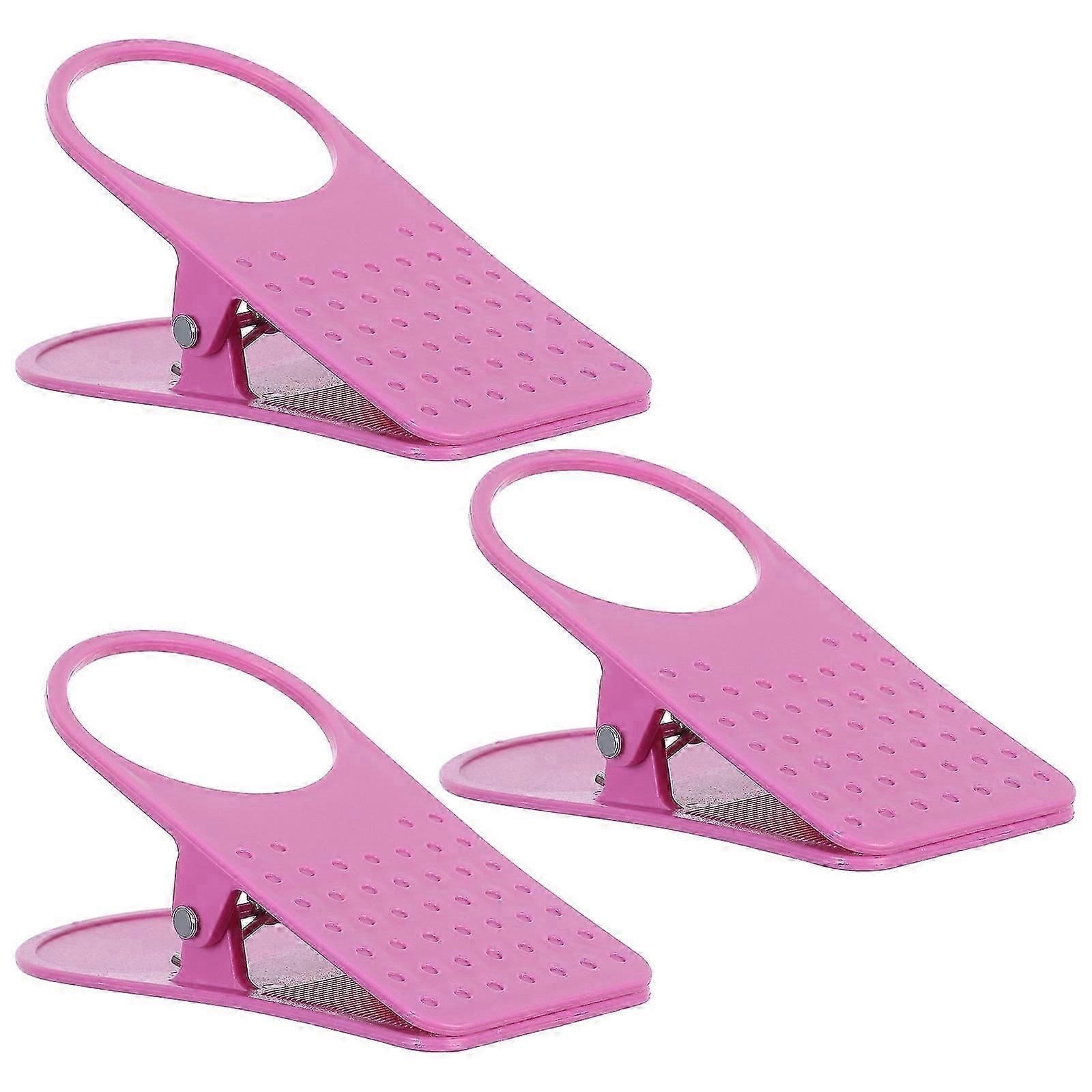 Desk Side Cup Holder Clips, Plastic Material, 3Pcs
