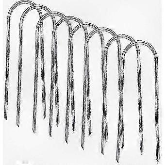 8pcs Heavy Duty Galvanized U-Shaped Tent Anchors for Trampolines. AT