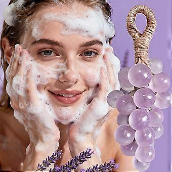 Purple Grape Bundle Handmade Soap, Multi-Purpose Facial Body Hair Cleanser, Controls Oil and Smooths Skin
