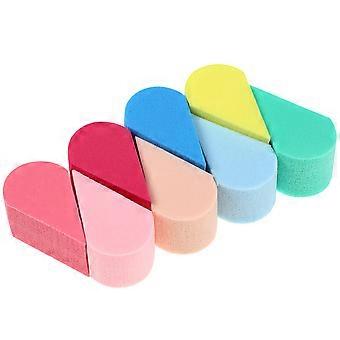 Cosmetic Sponge Set for Liquid Foundation Petal Shape 8Pcs Makeup Applicators