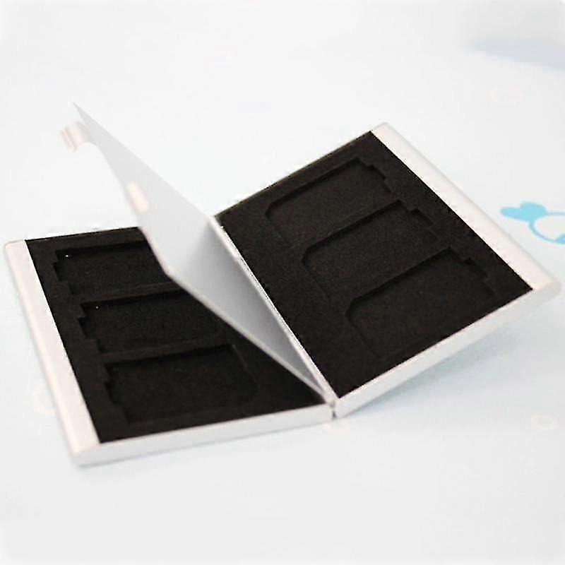 Double-layers Aluminium Alloy Sd Card Storage Box, Protector Case