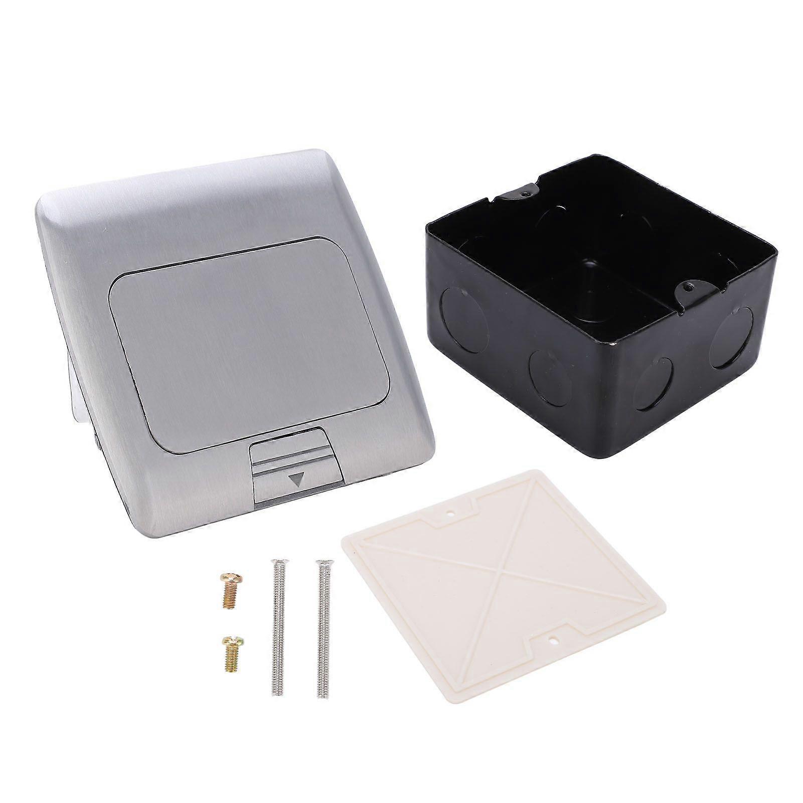 Floor Socket Waterproof Good Sealing Embedded Safe Practical Silver Half Arc Bounce Floor Socket 250V 16A