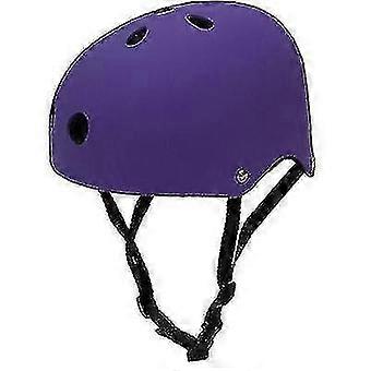 Casque de skateboard résistant aux chocs et ventilé pour l'escalade et le ski (violet)