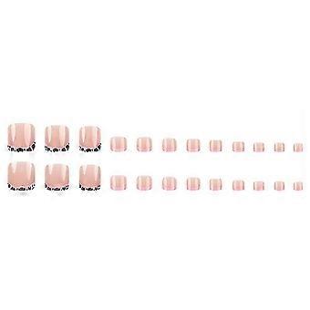 2026 season Press-On Toenails Set Quick Application Fake Nails for Beach Party Pedicure