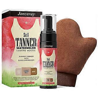 Pianka samoopalająca europejska i amerykańska, naturalny brąz pszeniczny, świeży smak arbuza, ciemny krem 200 ml