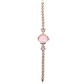 Delicate Wrist Watch Alloy Star Rhinestone Quartz Watch for Timekeeping 2Pcs
