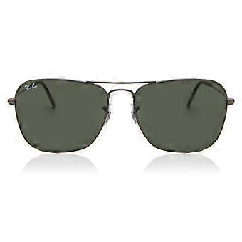 Ray-Ban RB3136 Caravan 004 Full Rim Grey Unisex Aviator Sunglasses UV3 Original