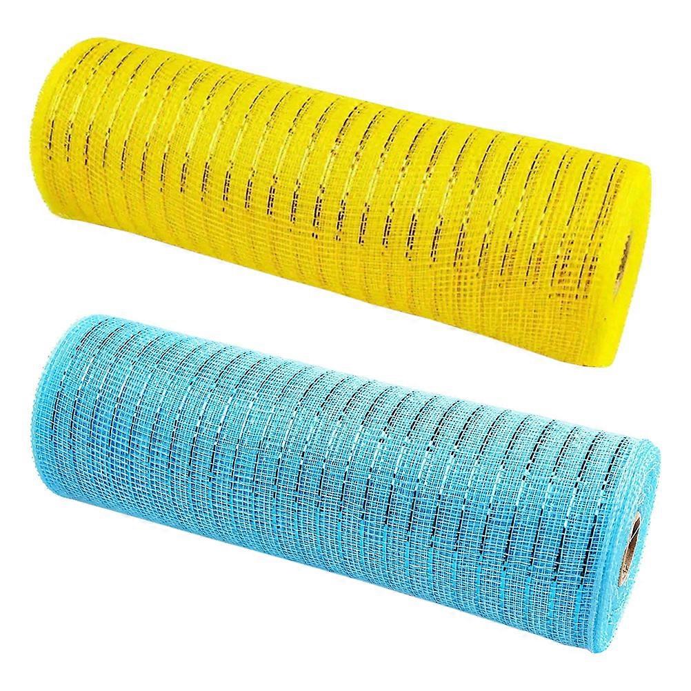 Assorted Color Easter Mesh Ribbon for Mesh Ribbon 2 Rolls