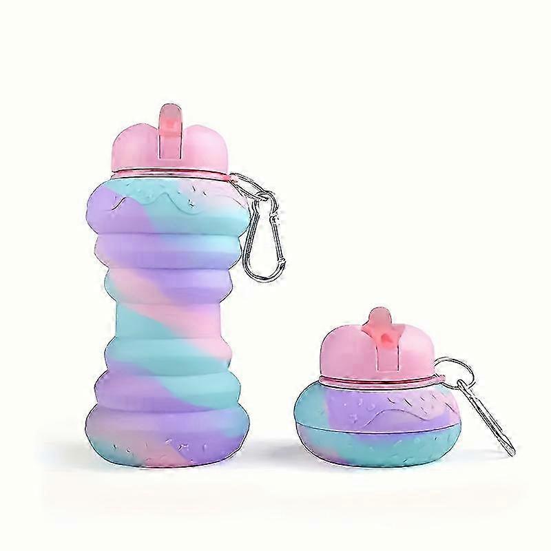 Foldable 500ml Silicone Sippy Cup