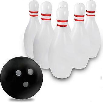 2024 Set da bowling gonfiabile gigante adatto per bambini e adulti, una palla da 14 pollici con sei birilli da 22 pollici