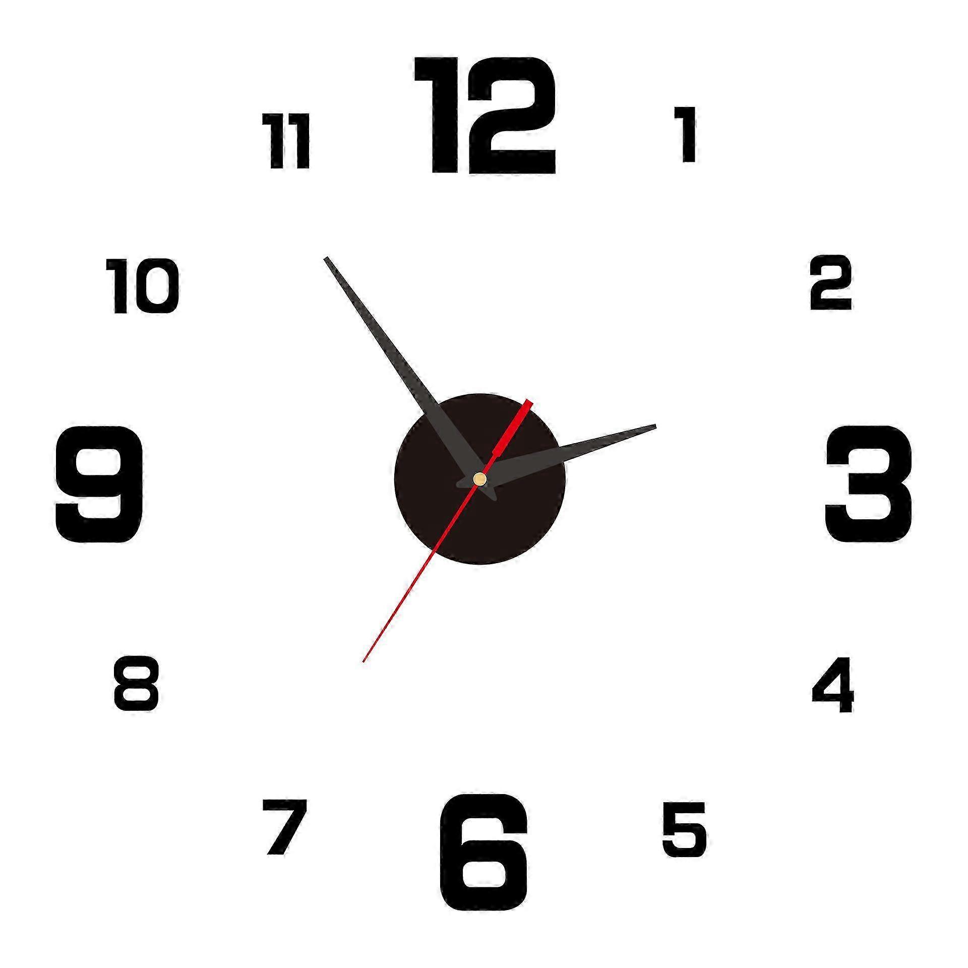 Silent Acrylic Wall Clock 40cm Glow