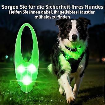 Hondenhalsbandhangers, waterdicht, zacht siliconen, met knipperend LED-lampje voor buitensporten en wandelingen met de hond, 8 x 2,5 cm