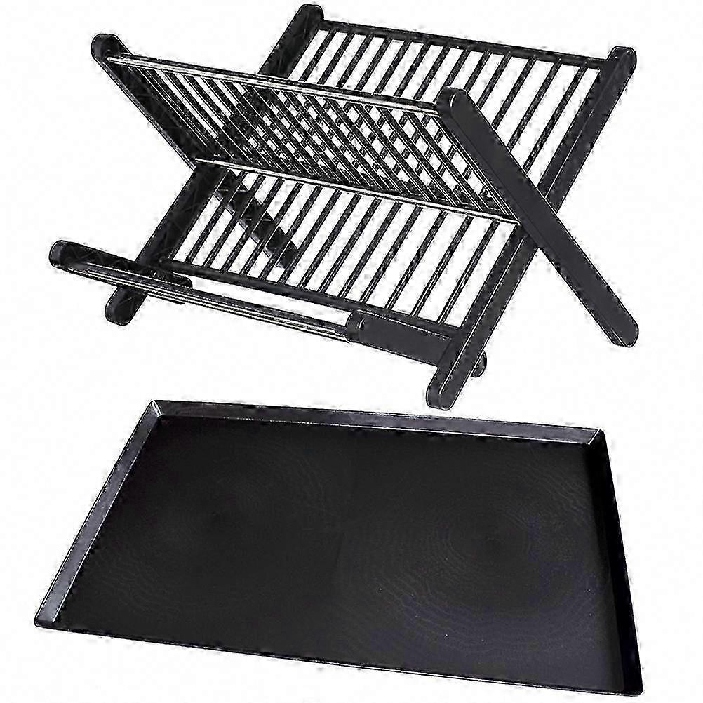 Efficient Folding Dish Drainer Rack compatible with Easy Kitchen Needs