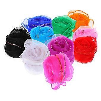 Children's Dance Scarves for Kids 10Pcs Soft Chiffon Lightweight Scarves