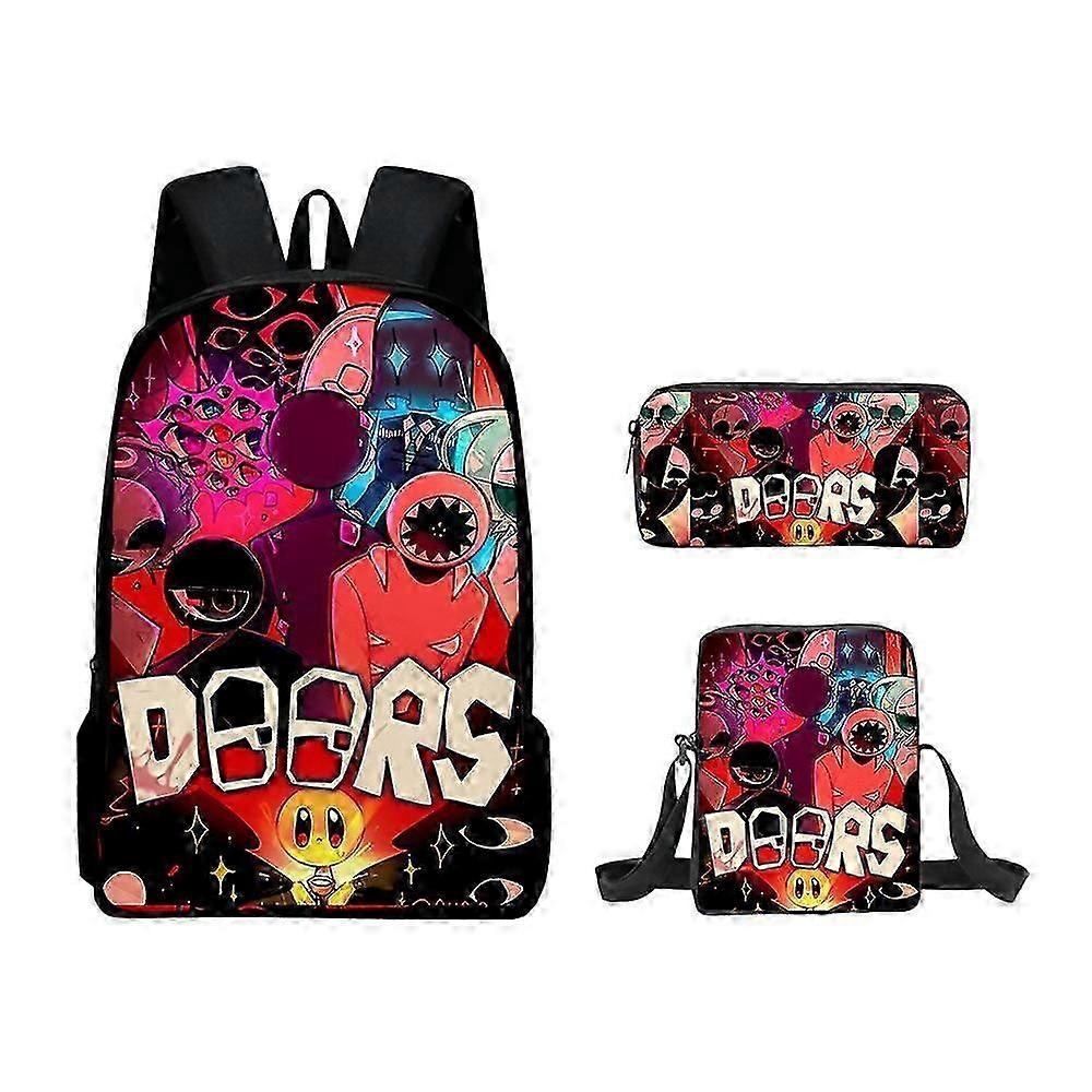 Adjustable Cartoon School Backpack Set