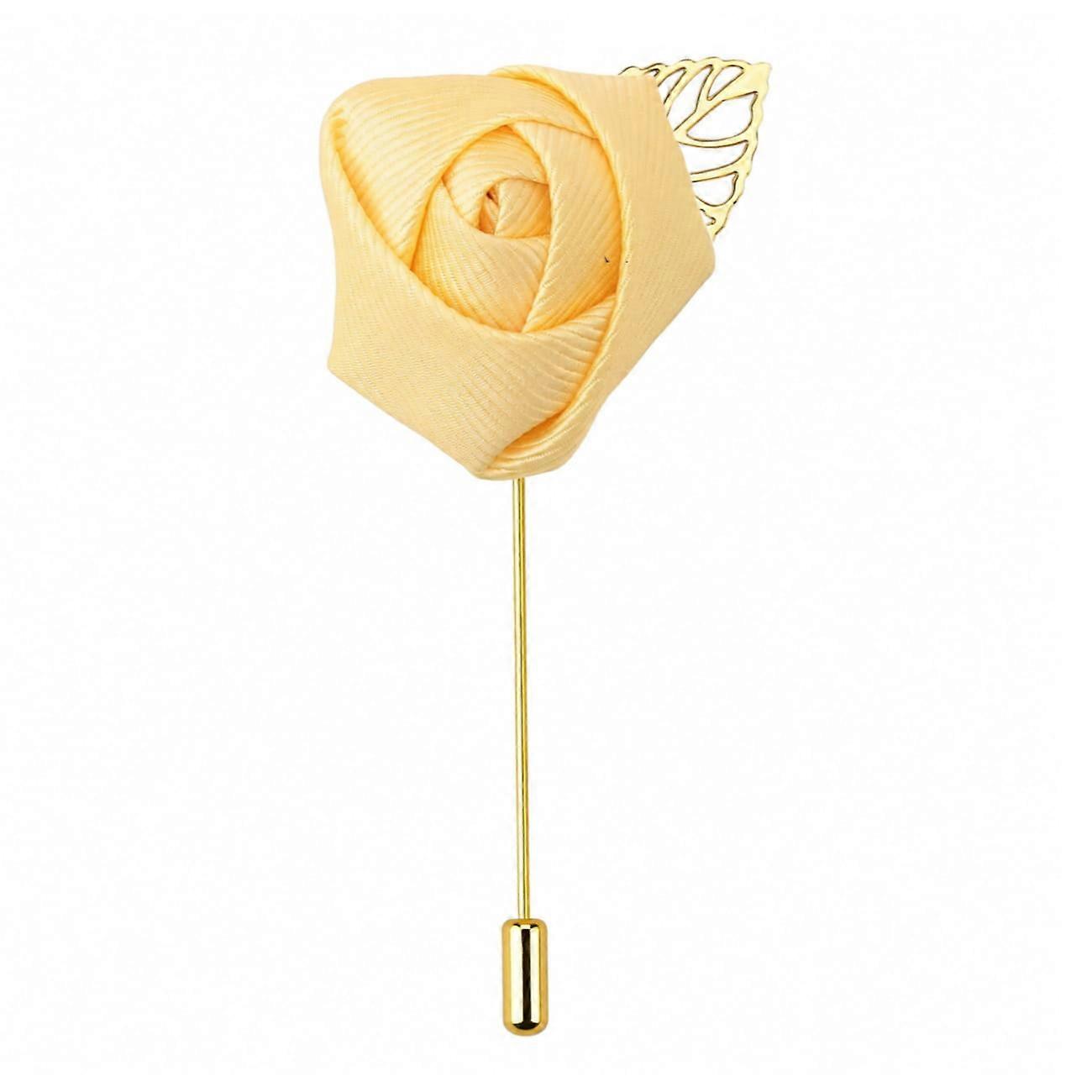 Daffodil Yellow Plain Twill Lapel Pin