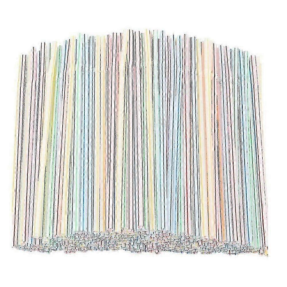 Flexible plastic straws compatible with bars - 1000pcs eco-conscious & durable