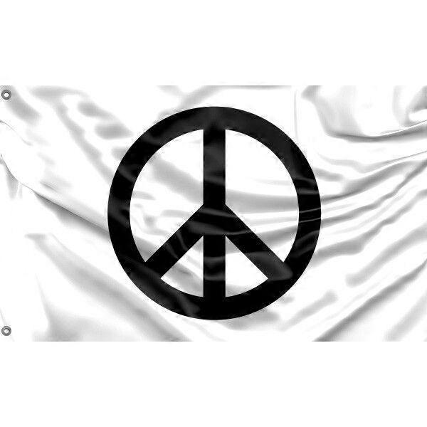 Traditional Peace Sign Flag Unique Design