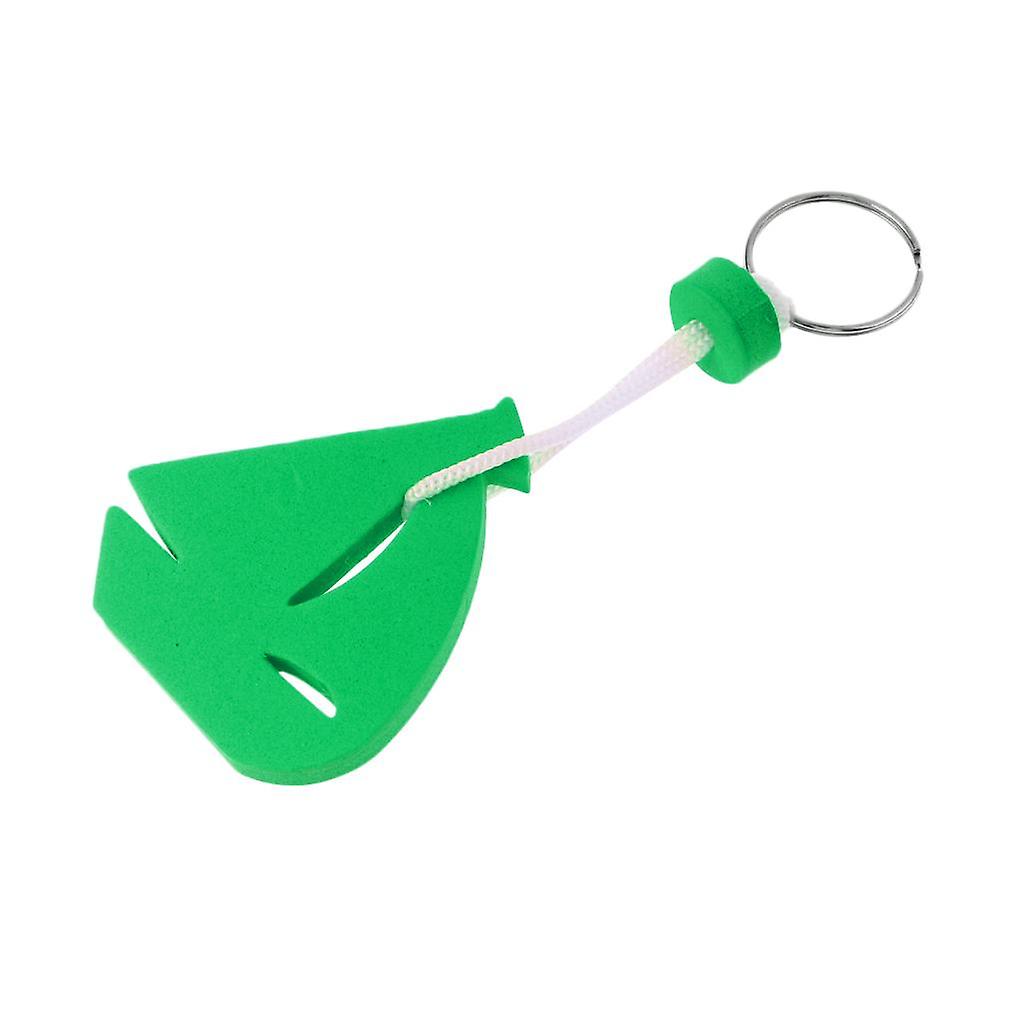 Yachting Boating Floating Key Chain Key Ring Keyring - Sailing Boat Green