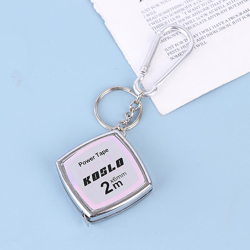 1pcs 2m Measure Tape Keychain Measuring Instruments Construction Tools Ruler