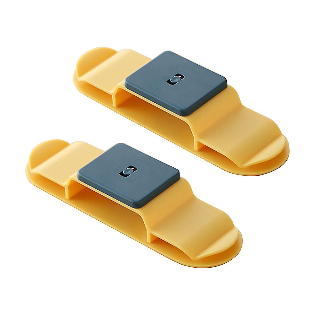 2Pcs Punch-free Hook Wall Storage Holder for Power Plug Socket Adhesive Hanger