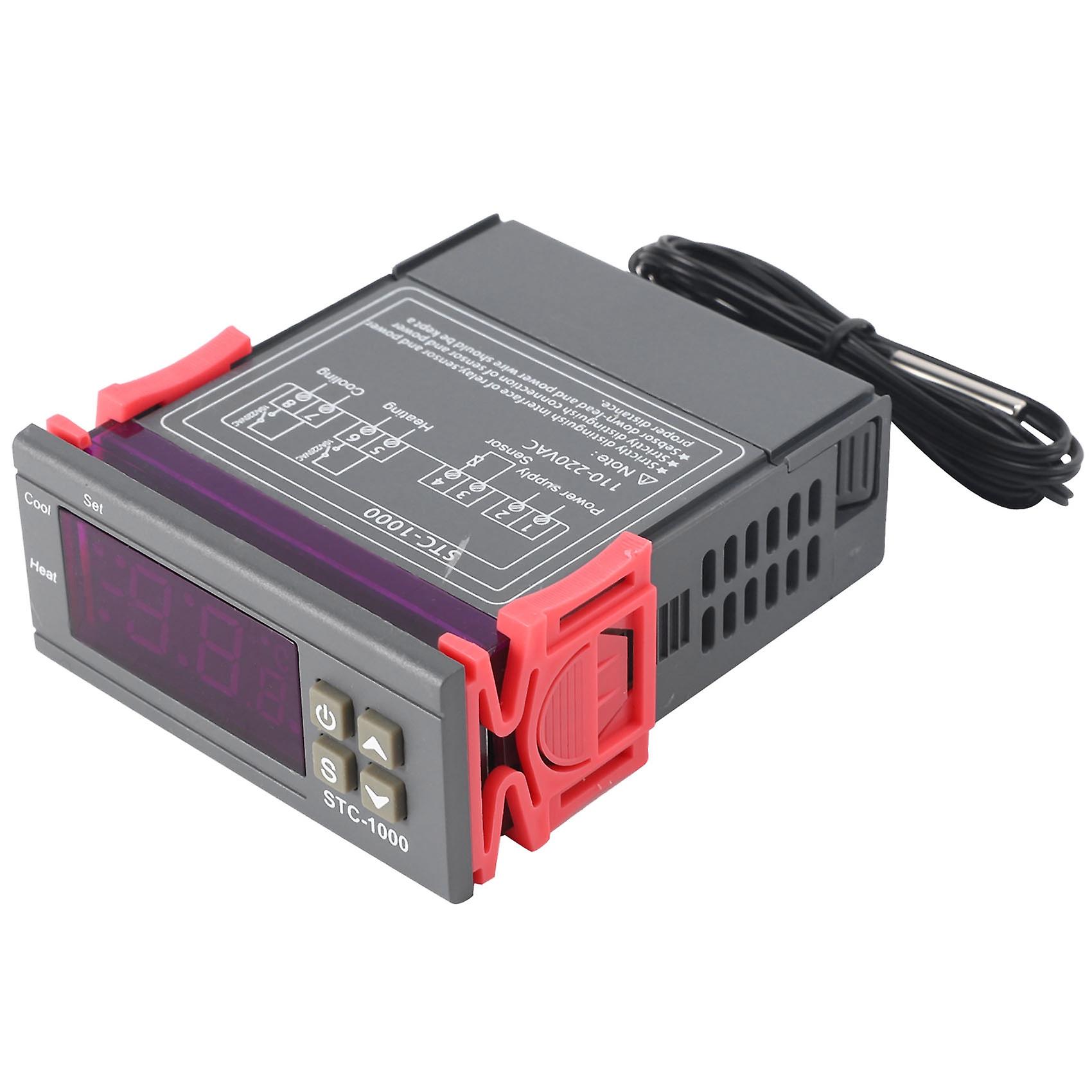 Produktbild von DollaTek STC-1000 Digitaler Temperaturregler 220V – Kühlen & Heizen Mit NTC-Sensor