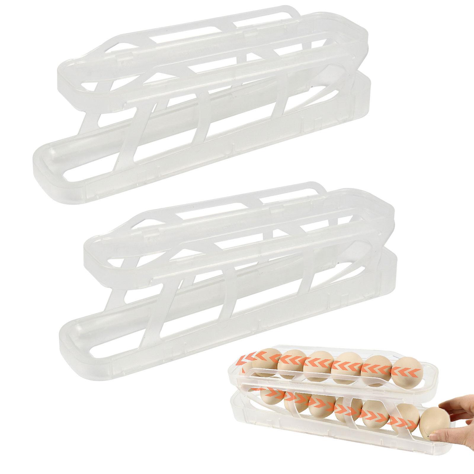 Automatic Egg Dispenser Roller Refrigerator Egg Holder Storage Container For Kichen