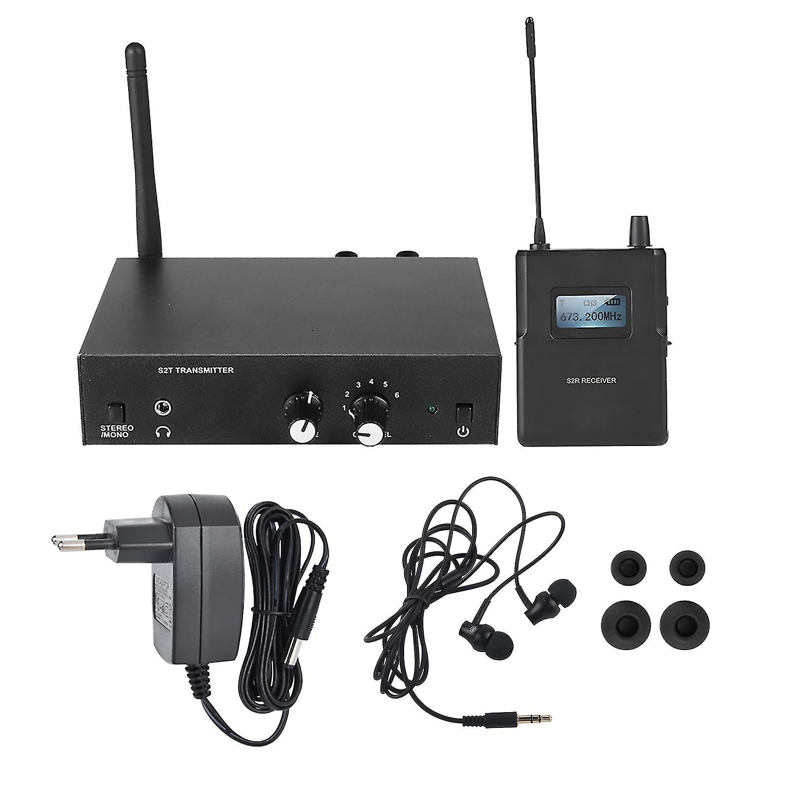 For Anleon S2 Uhf Stereo Wireless Monitor System In Ear System 670-680mhz 100-240v (eu Plug)