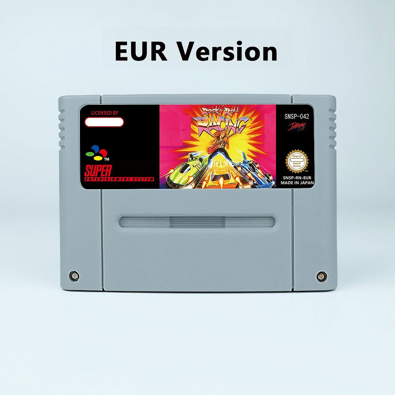 Action Game For Rock Roll Racing - Usa Or Eur Version Cartridge For Snes Video Game Consoles