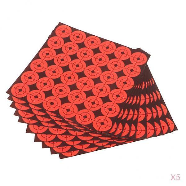 1800pcs Shooting Paper Target Florescent Orange Self adhesive Target Sticker