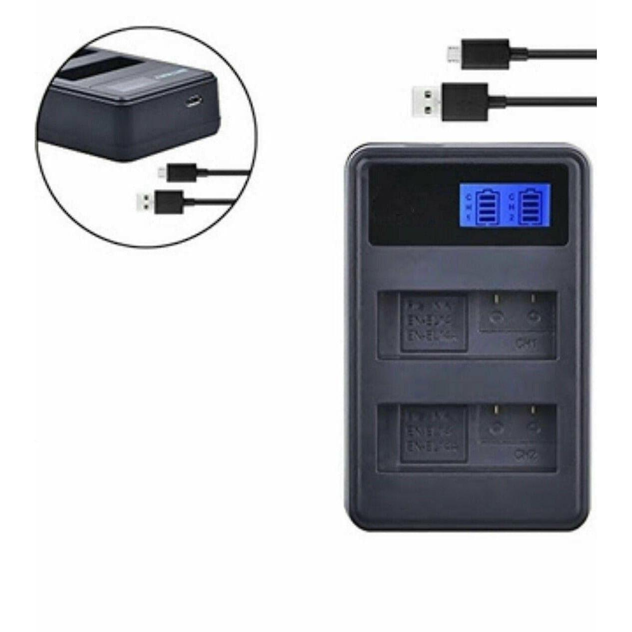 En-el14 Camera Dual Charger For Nikon D5100 D3100 D3200 D3300