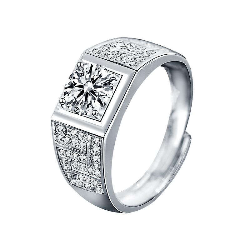 925 Sterling Silver Moissanite Ring