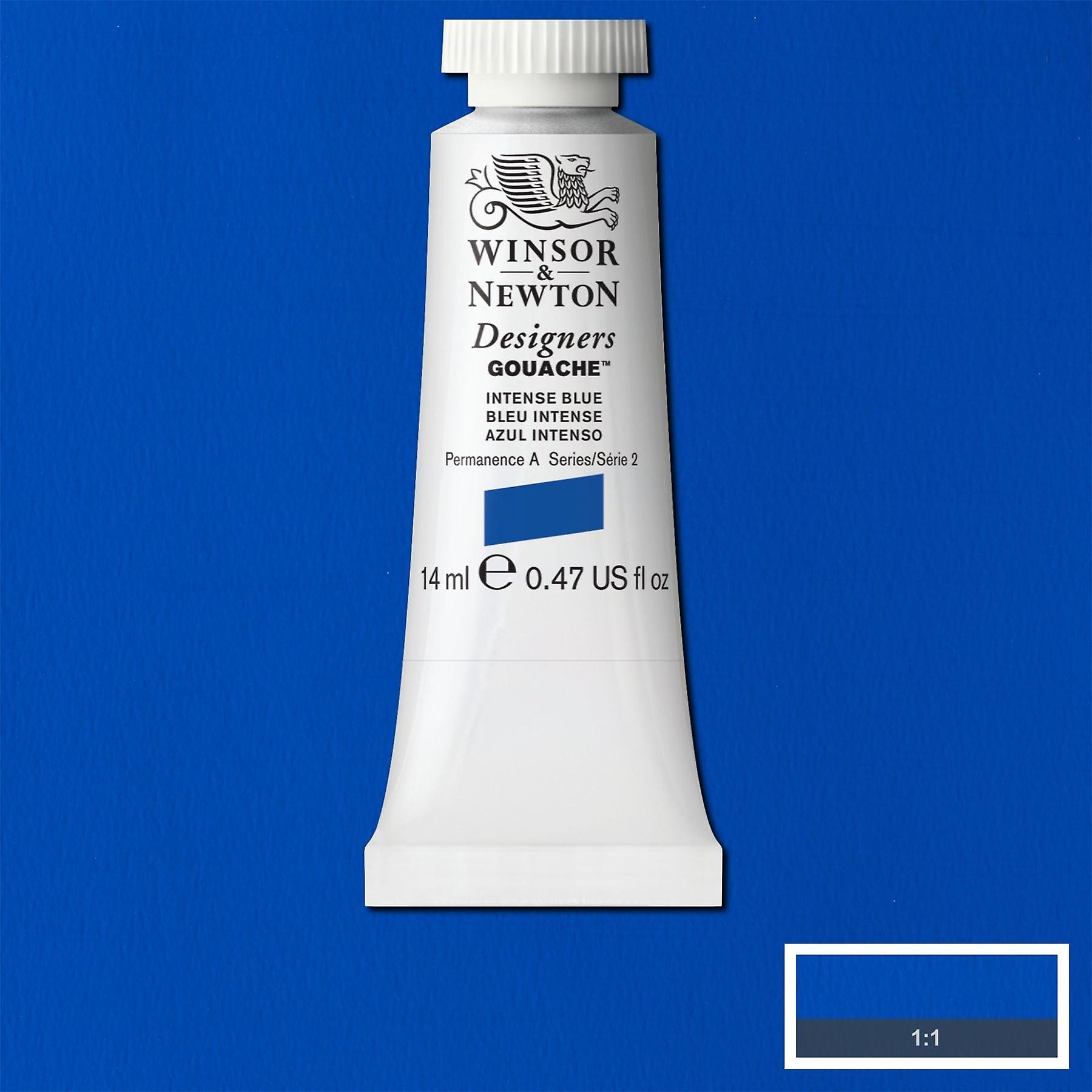 Winsor and Newton Designers Gouache Tube - Intense Blue - 14ml