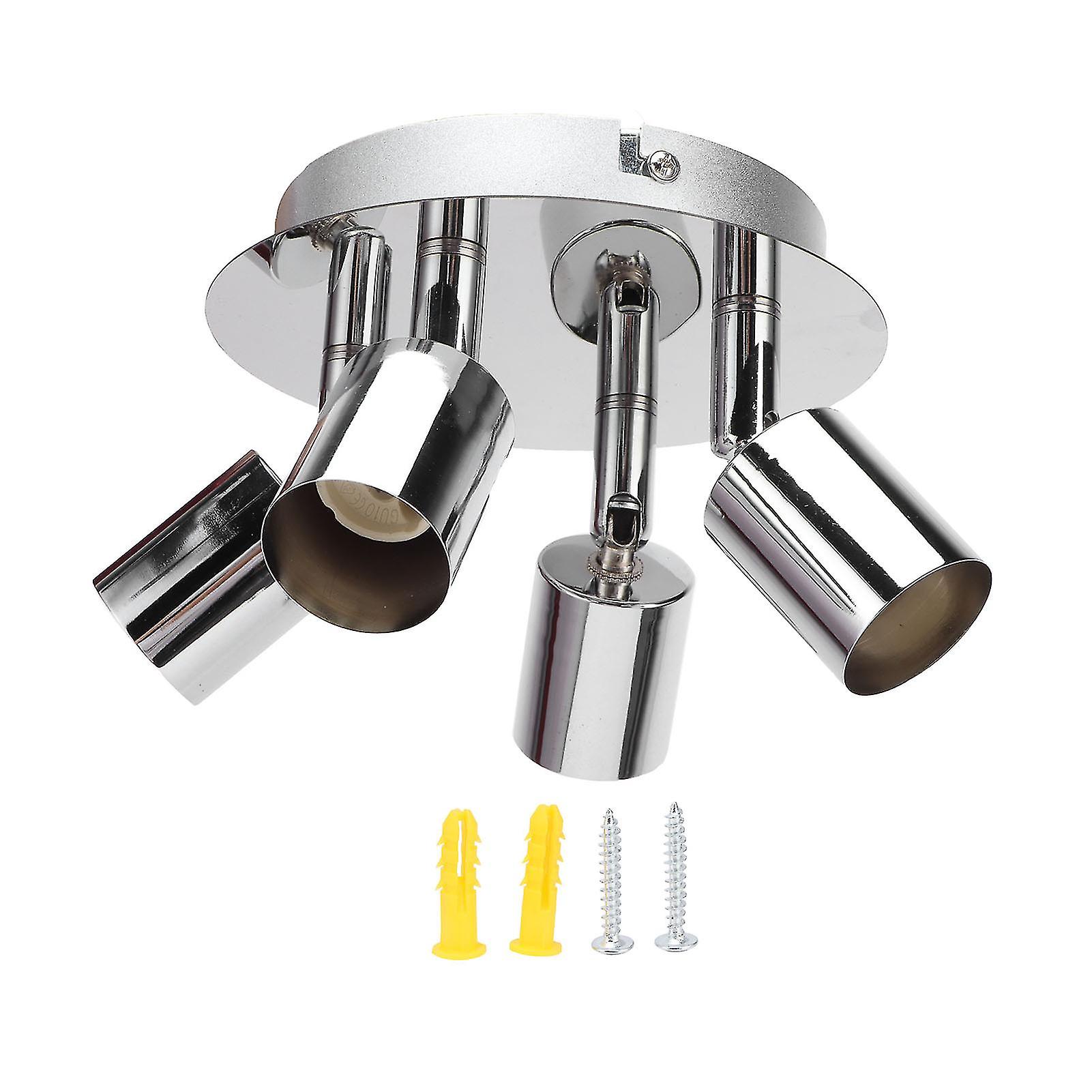 4-Headed Adjustable GU10 Ceiling Light for Bedroom & Kitchen (85-265V)