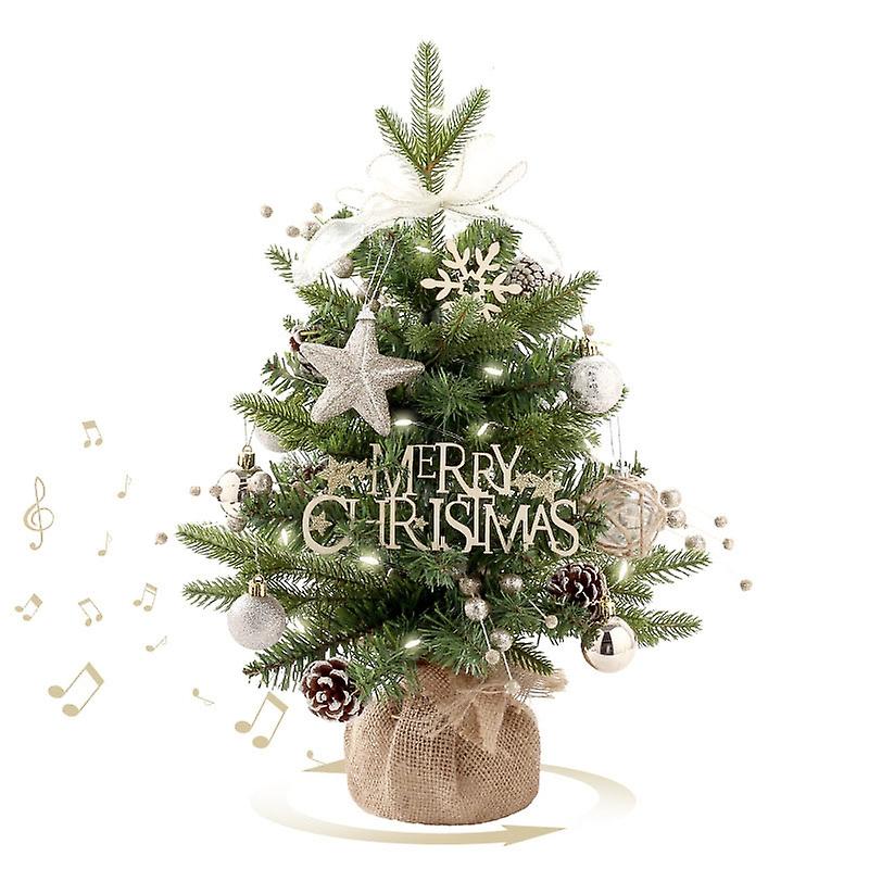 50cm LED Rotating Music Box Desktop Mini Christmas Tree 50cm (Green)