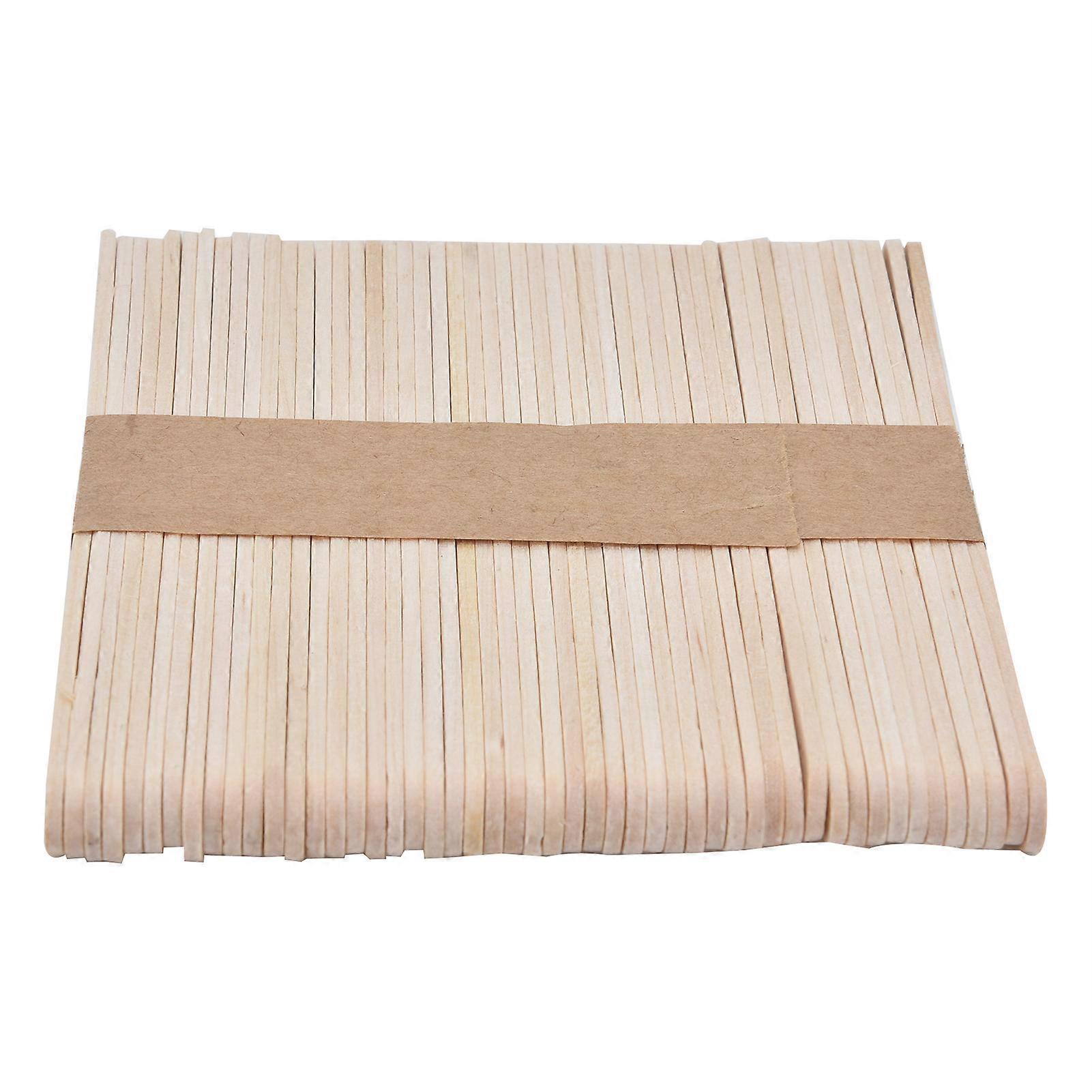 50 Pcs Birch Wood Wick Holders Easy to Use Reusable Candle Making Supplies Single Hole 114 x 10mm