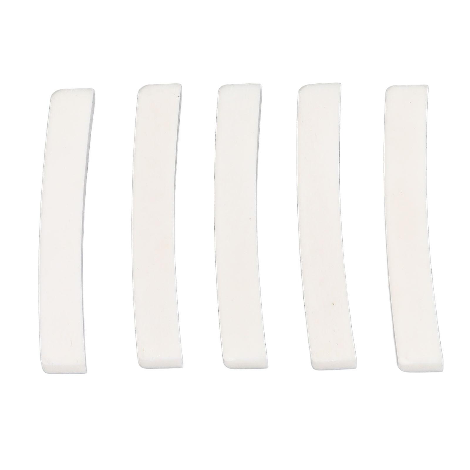 5pcs Bone Guitar Nut Durable Classical Acoustic Guitar Bone String Bridge Saddle Blank