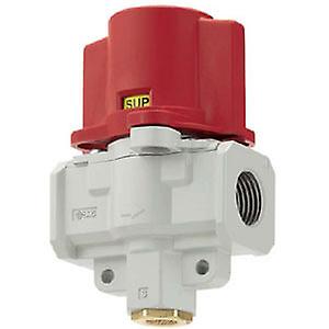 SMC Red Locking Shut-Off Valve Pneumatic Manual Control Valve, G 3/8