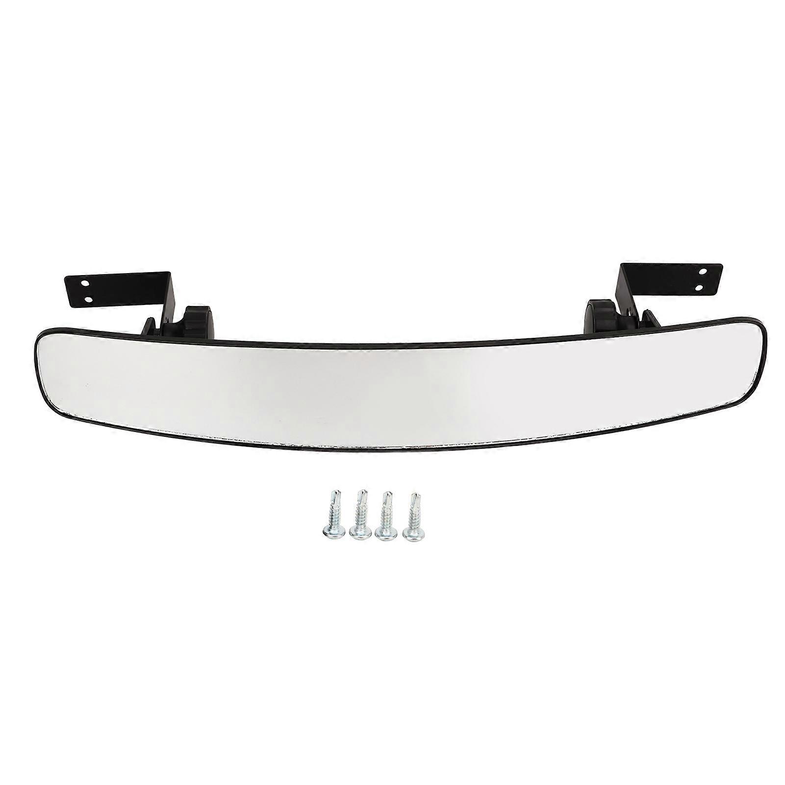Golf Cart Rear View Mirror Curved Design Wide Clear View Easy to Install Replacement for Club Car