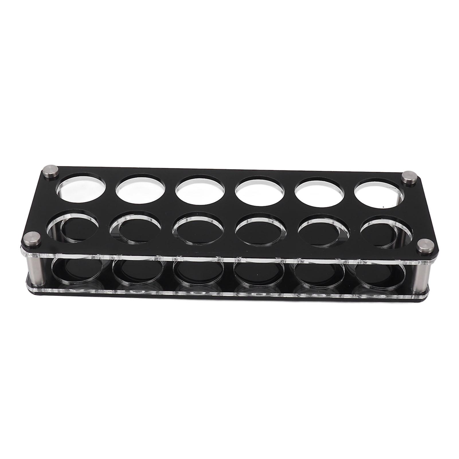 Acrylic Wine Bottle Display Rack, Shatterproof, Decorative, for Bar, Home, 5 x 15 cm, 12 Cup Holders Combo