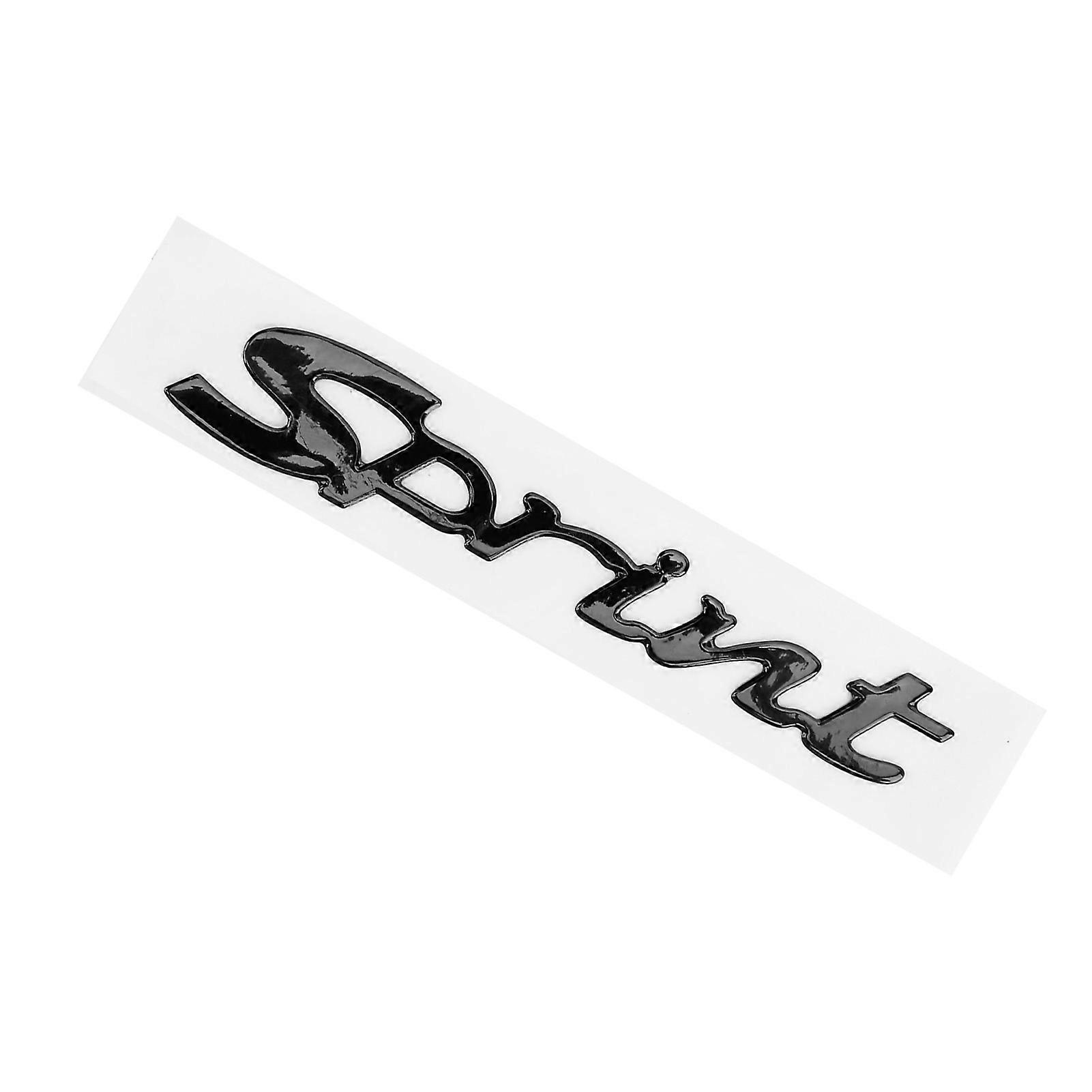 Car Emblem Decal 3?Dimensional Side Fender Rear Trunk Soft Plastic Modification UniversalBlack