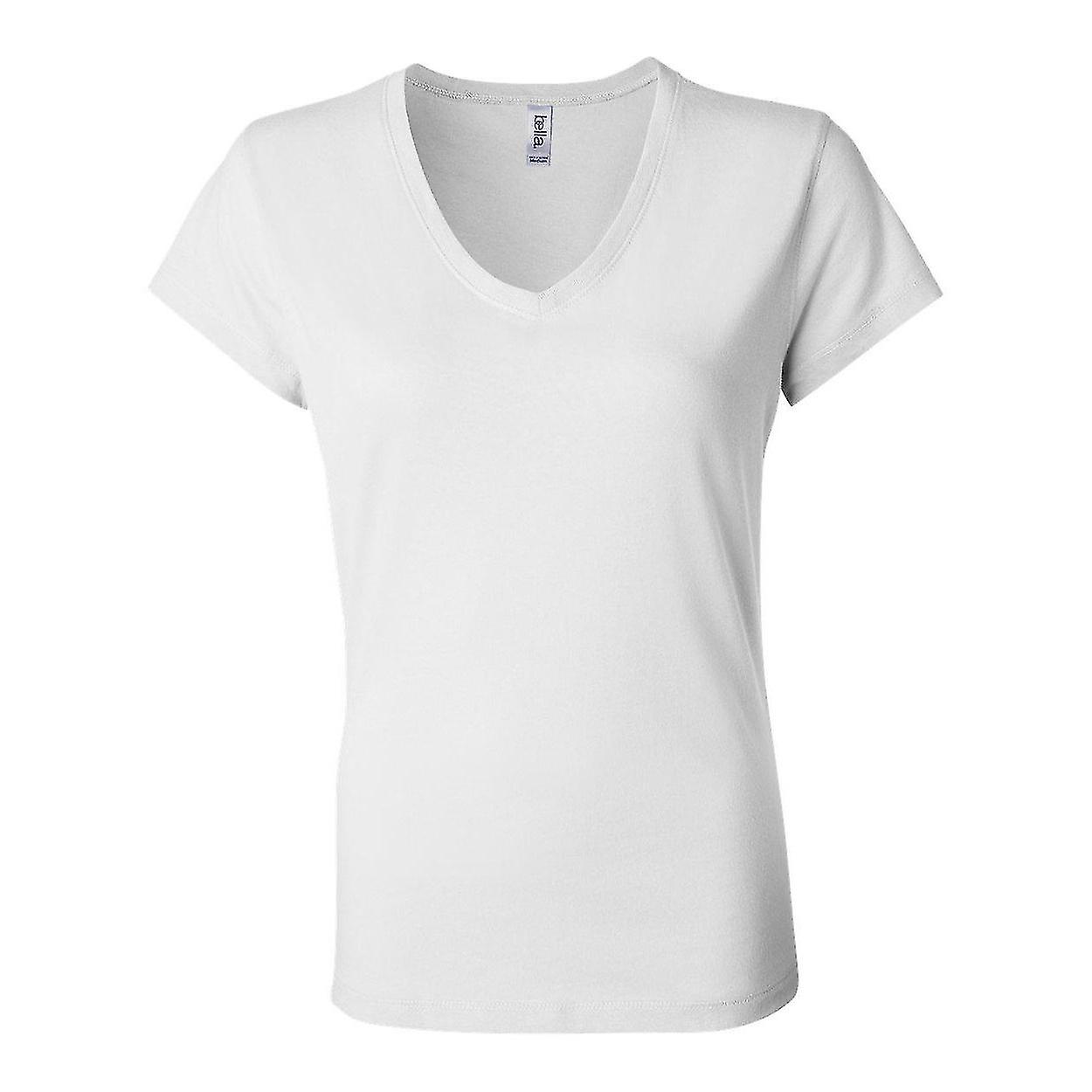BELLA + CANVAS Womens Jersey V-Neck Tee