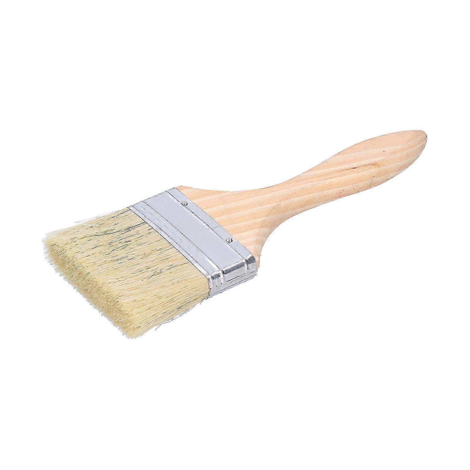 DEWIN 10Pcs Paint Varnish Brush, Multifunctional Painting Brushes 3in with Wooden Handle, Portable Varnishes Paints Tools for Painting Glues and