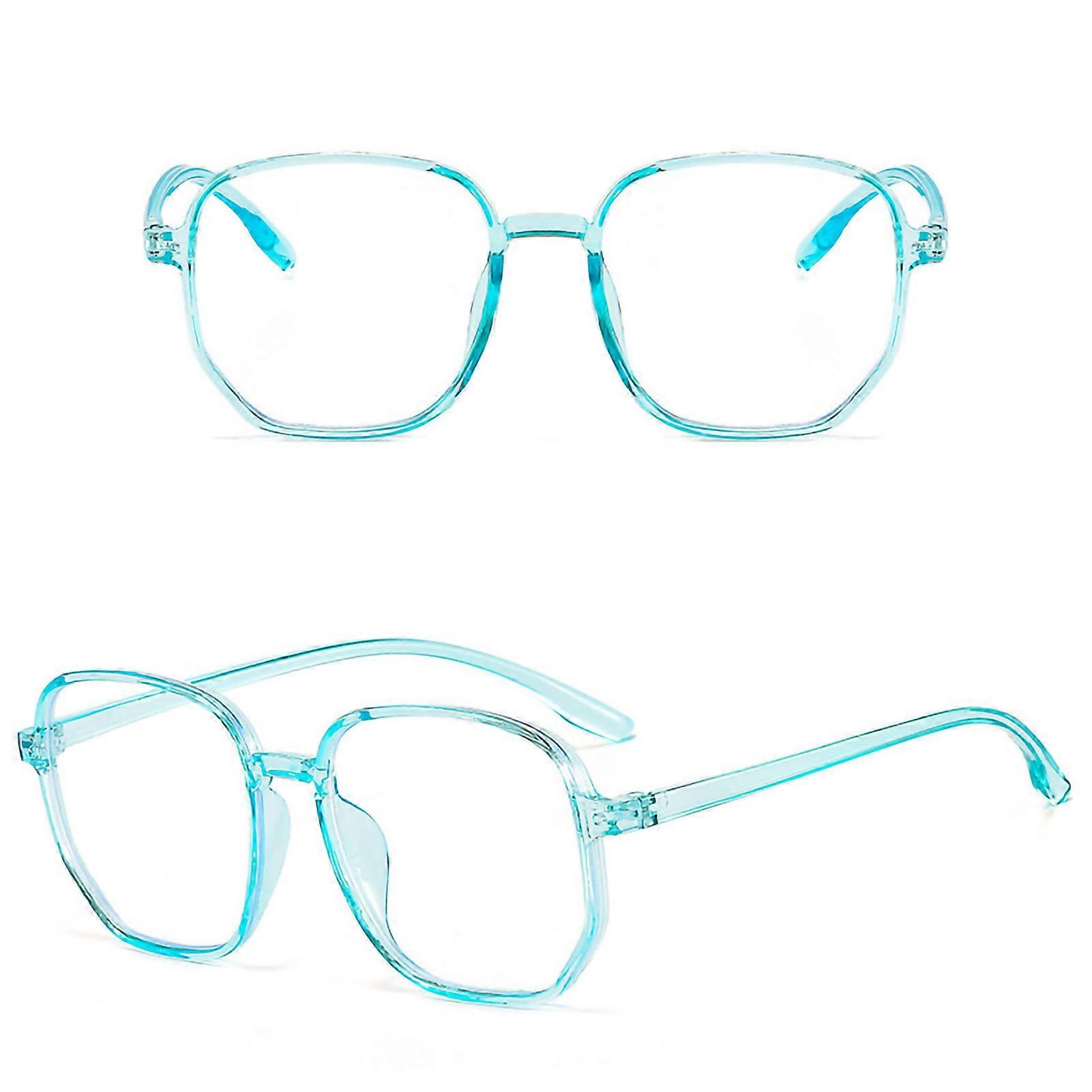 Polygon Blue Light Blocking Eyeglasses Lightweight Transparent PC