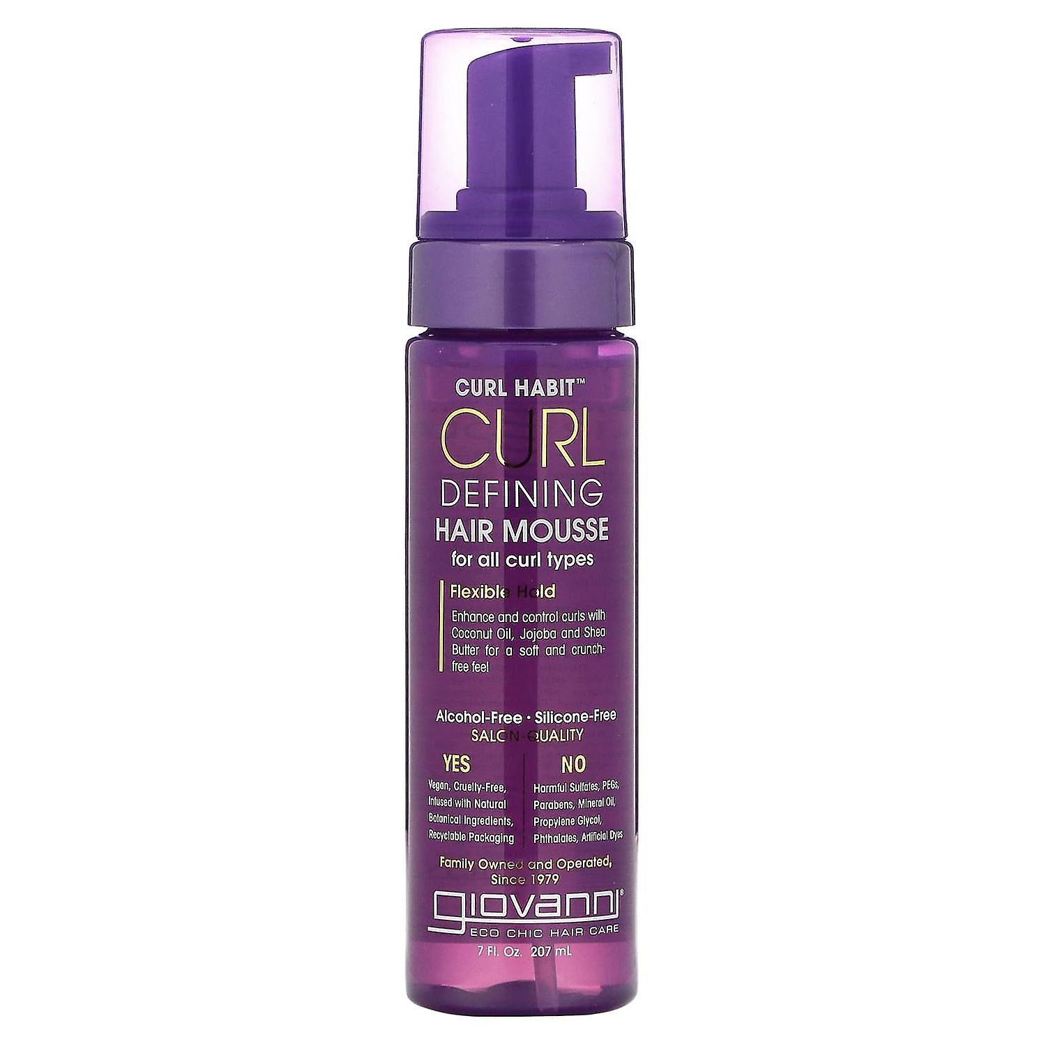 Giovanni, Curl Habit, Defining Hair Mousse, For All Curl Types, 7 fl oz (207 ml)