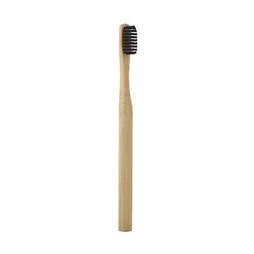 Medium bristle adult toothbrush with vegetable charcoal 1 unit
