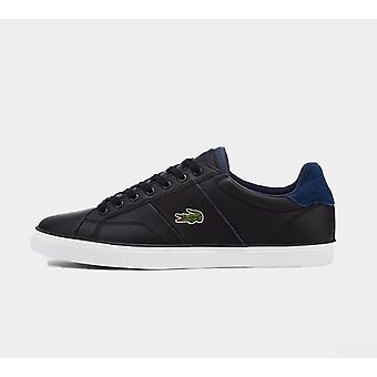 Lacoste Fairlead Leather Mens Trainers Black Shoes Boots