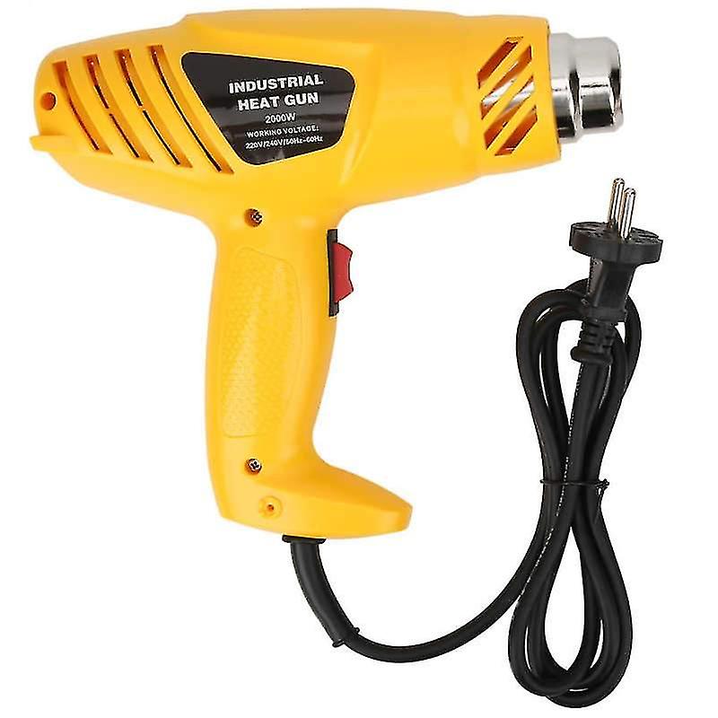 Hot Air Gun Set Abs Material Power Tools With 5pcs Nozzle 2000w J10 Heat Guns Eu Plug 250v