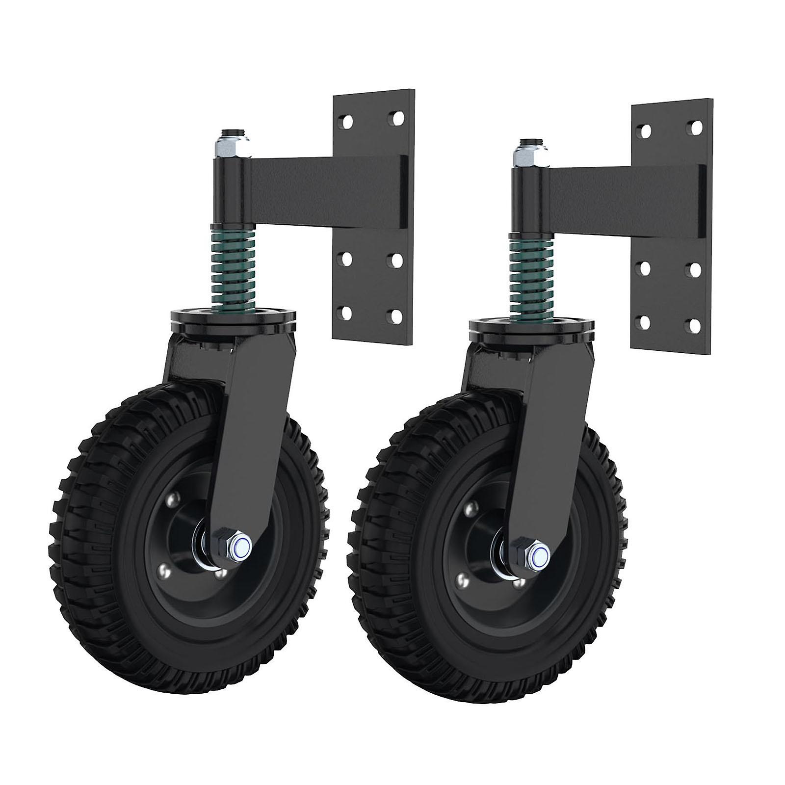 2Pcs τροχίσκος ροδών πυλών φράχτη 8inch για την ξύλινη ή μεταλλική πύλη σωλήνων