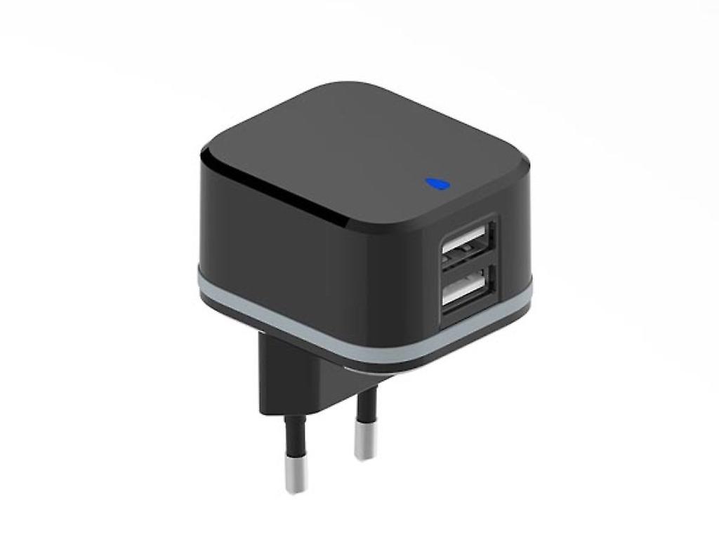 HQ-Power USB-Ladegerät, mit 2 USB-Anschlüssen, 5 V 4,8 A 24 W, ideal für Mobilgeräte